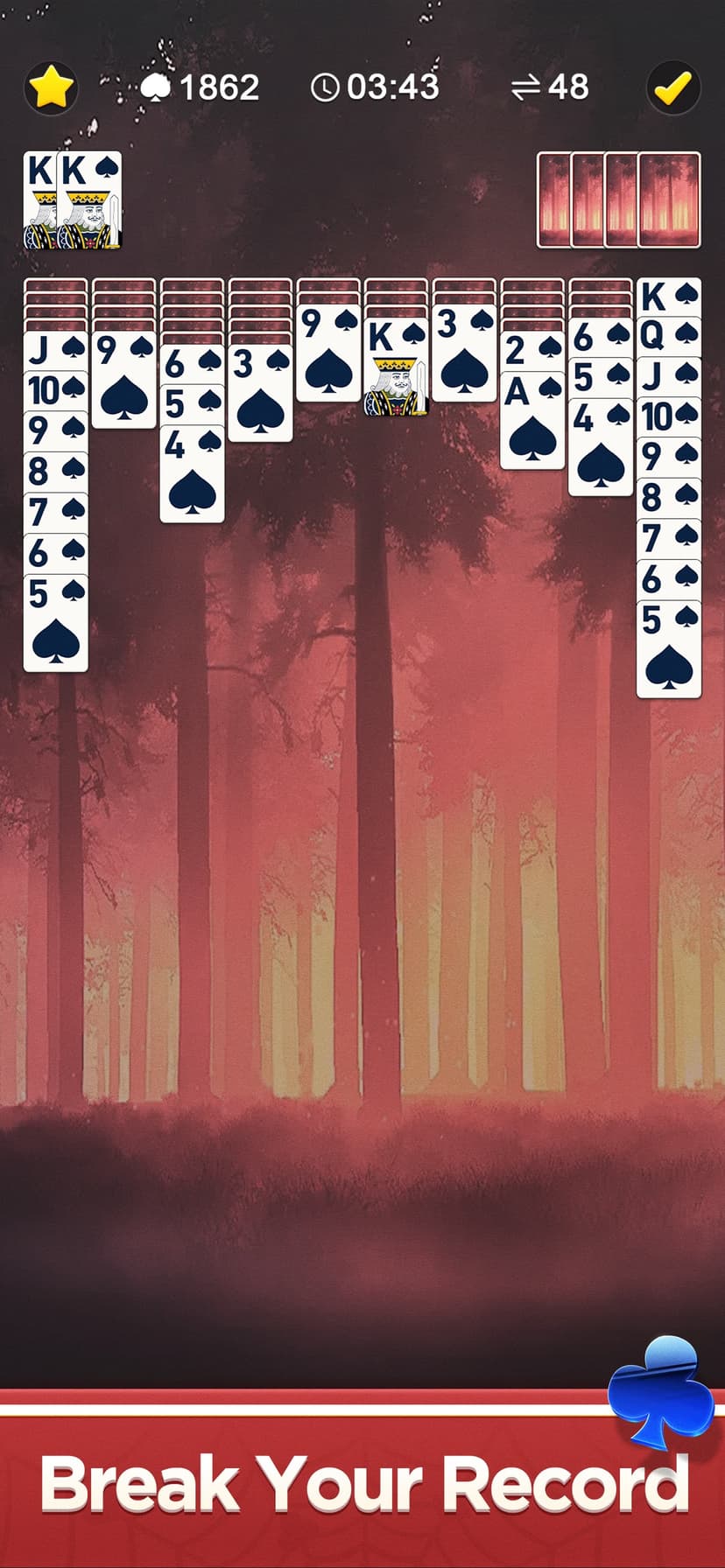 Classic Spider Solitaire Mania screenshot 3 - screenshot