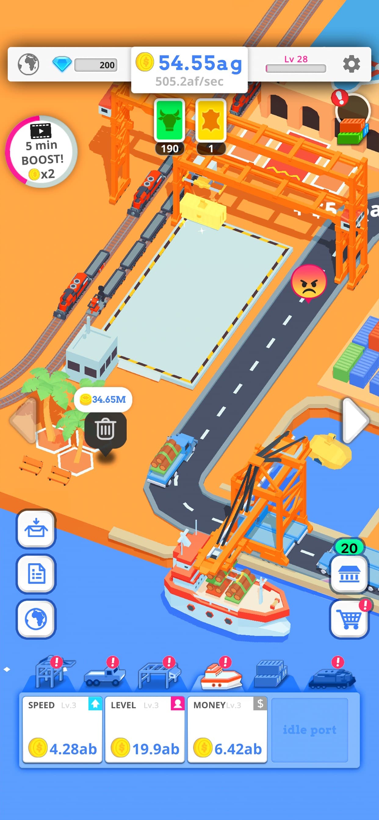 Idle Port - Sea game screenshot 3 - screenshot