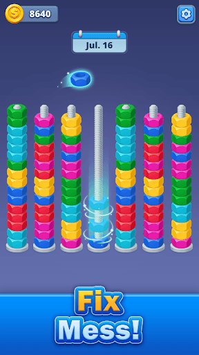 Nuts Factory: Sort Puzzle screenshot 1 - screenshot
