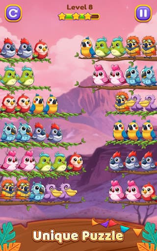 Bird Sort 3: Color Puzzle screenshot 12 - screenshot