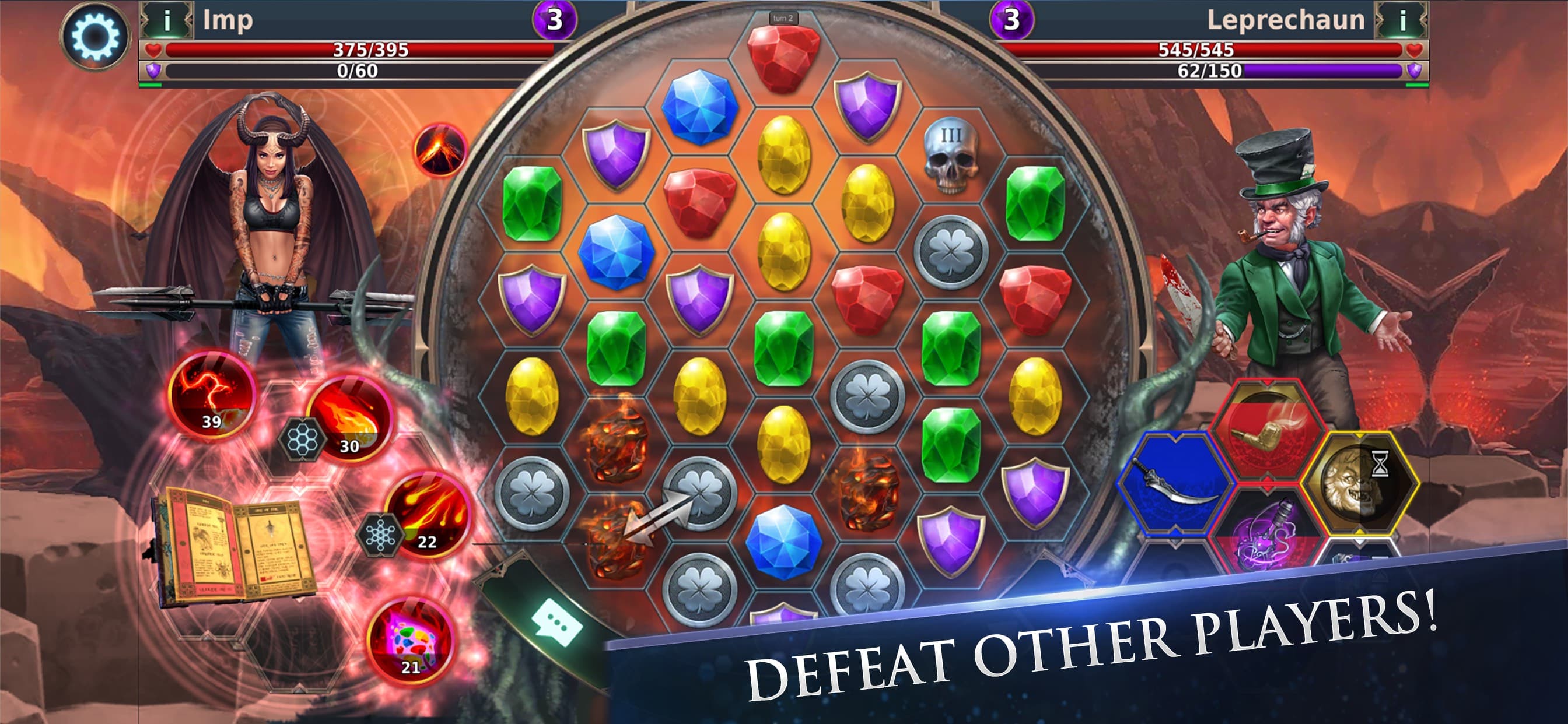 Gunspell 2- Match 3 Puzzle RPG screenshot 5 - screenshot
