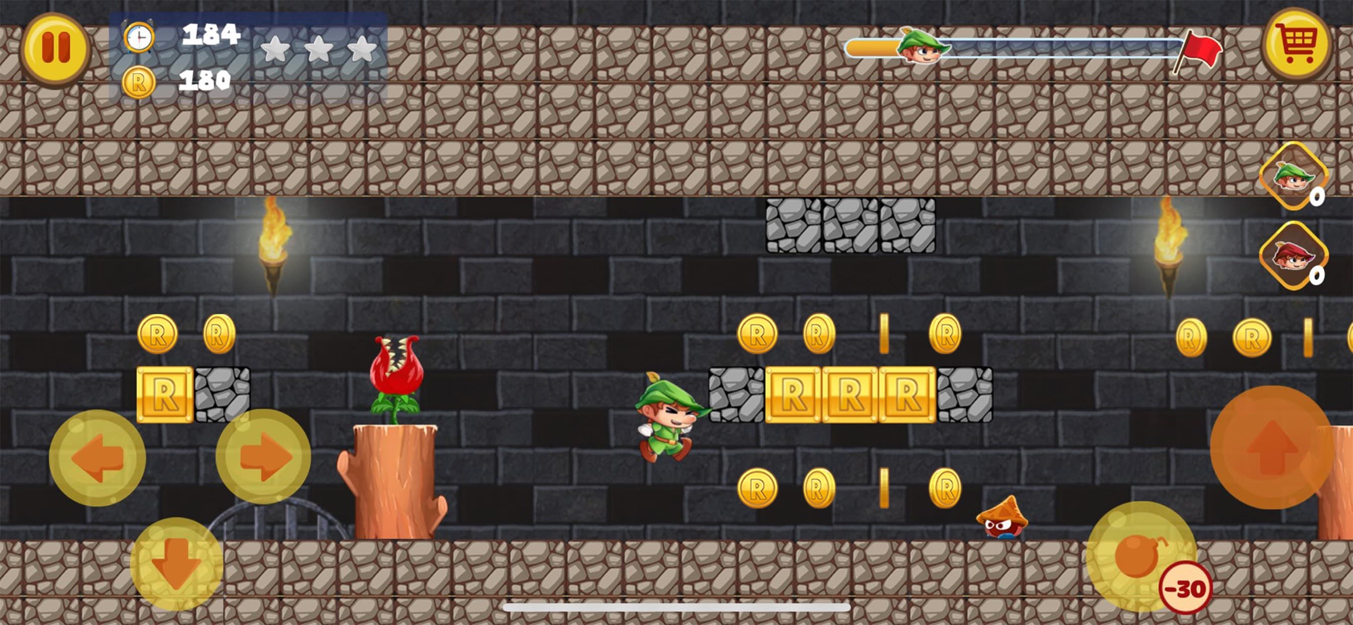 Robin Jungle World -Jump N Run screenshot 5 - screenshot