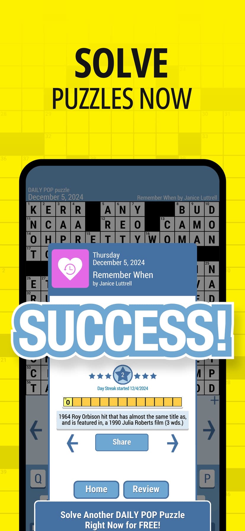 Daily POP Crossword Puzzles screenshot 7 - screenshot
