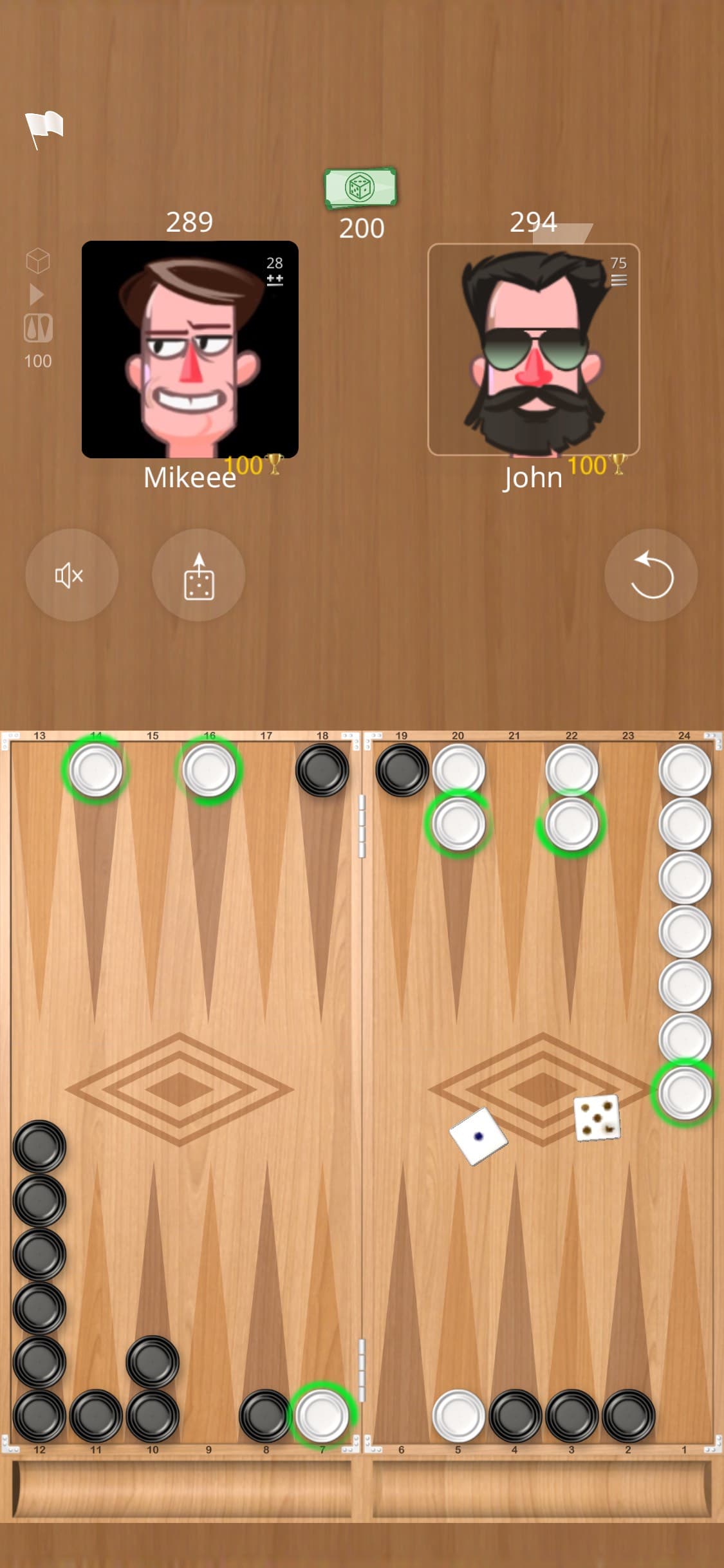 Backgammon Narde Online screenshot 1 - screenshot