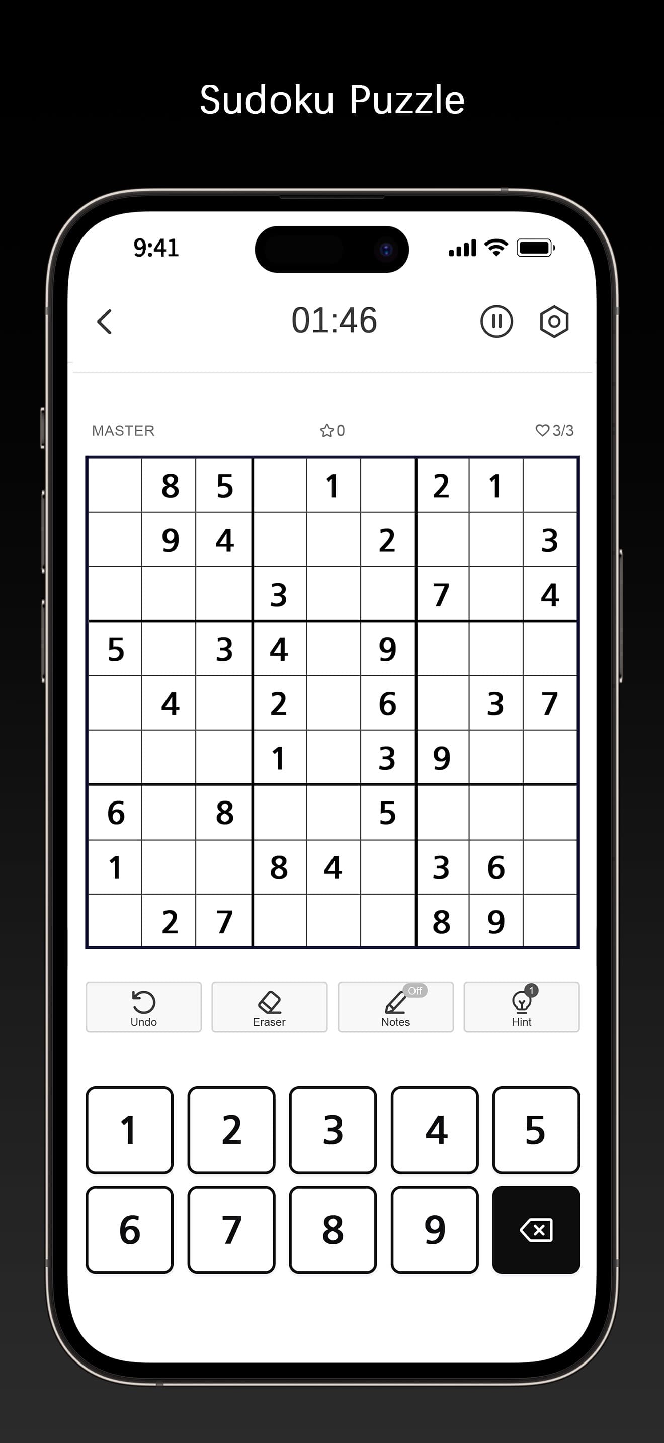 Sudoku Master！ screenshot 1 - screenshot