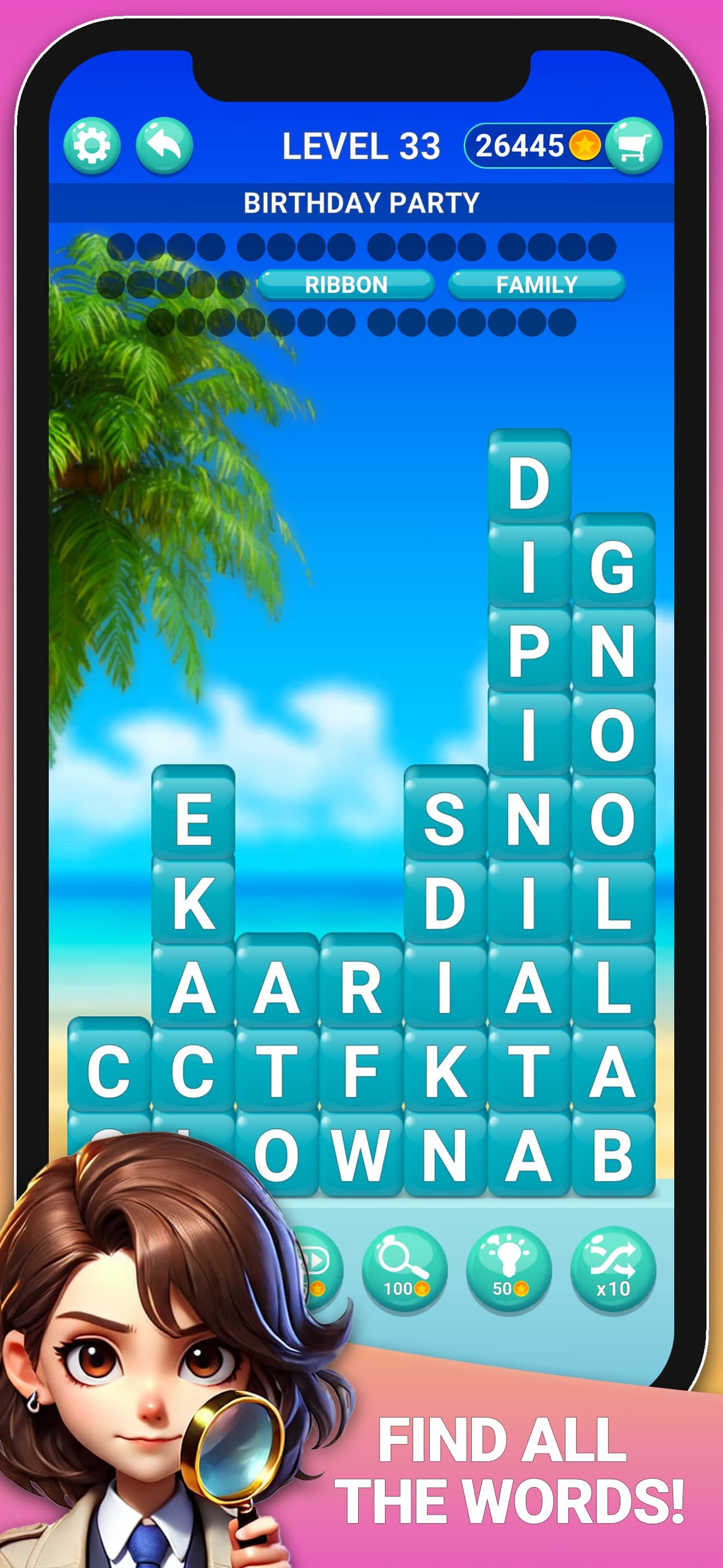 Word Search: Blocks Puzzle screenshot 1 - screenshot