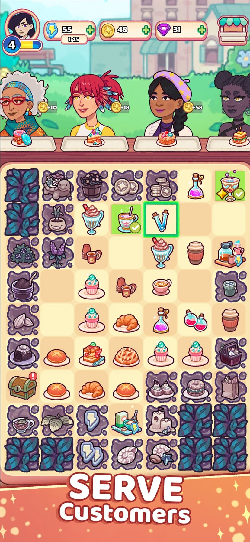 Starbrew Cafe: Mystical Merge screenshot 4 - screenshot