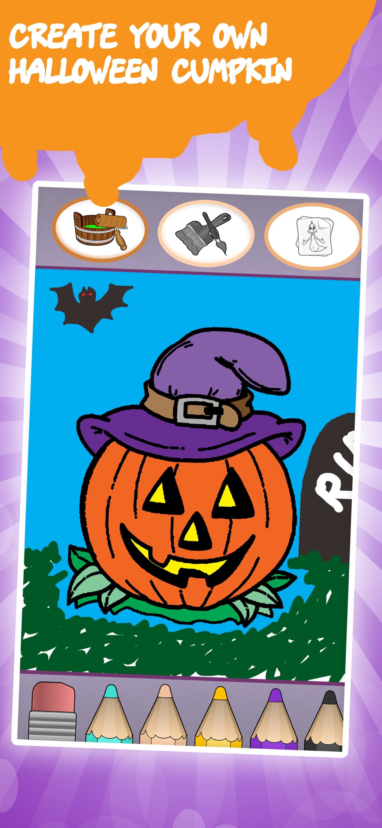 Coloring book : Draw Halloween screenshot 2 - screenshot