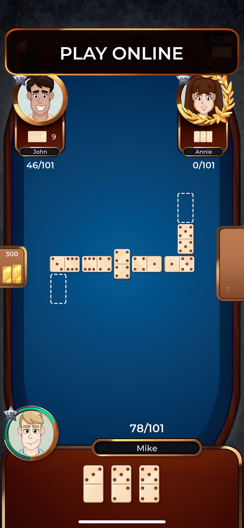 Dominoes Online game screenshot 1 - screenshot