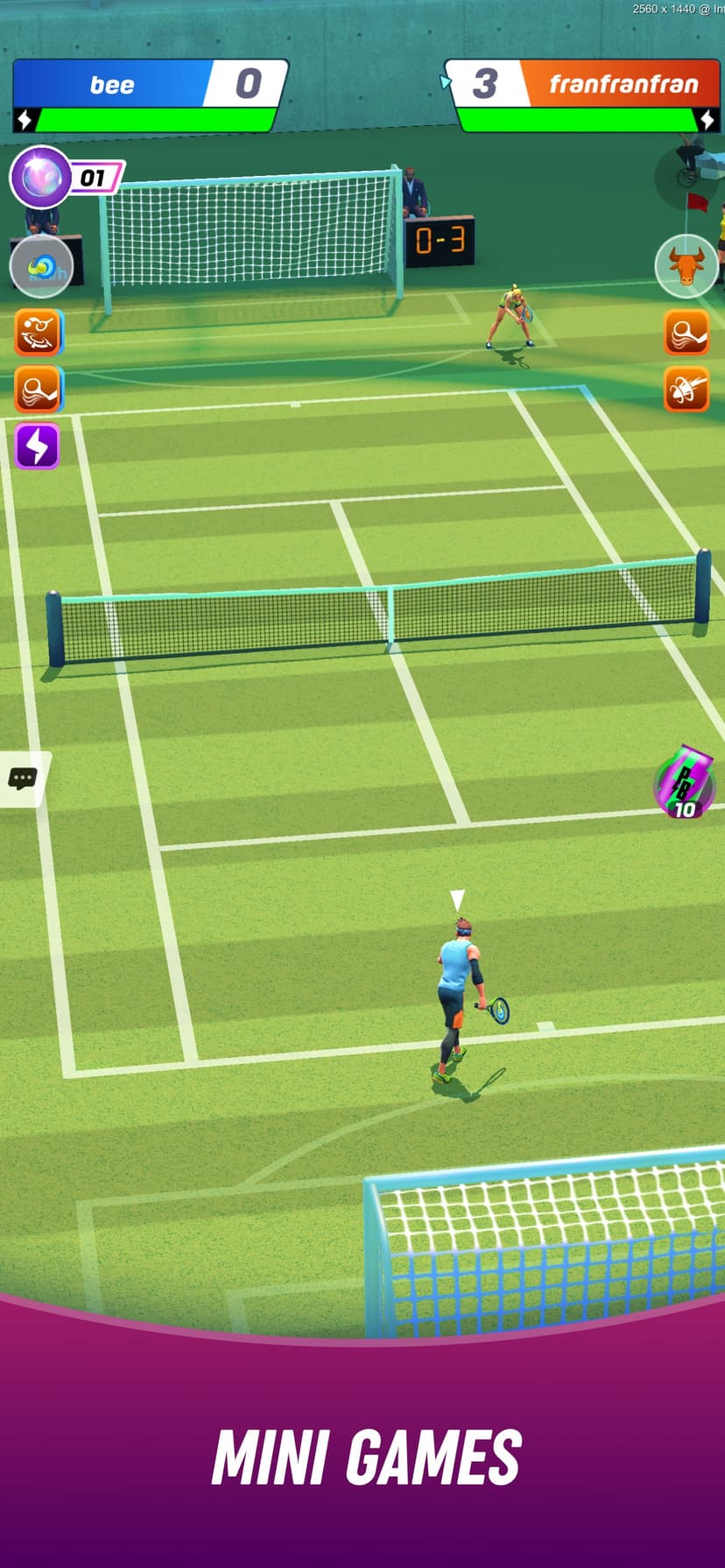 Tennis Clash：Sports Stars Game screenshot 2 - screenshot