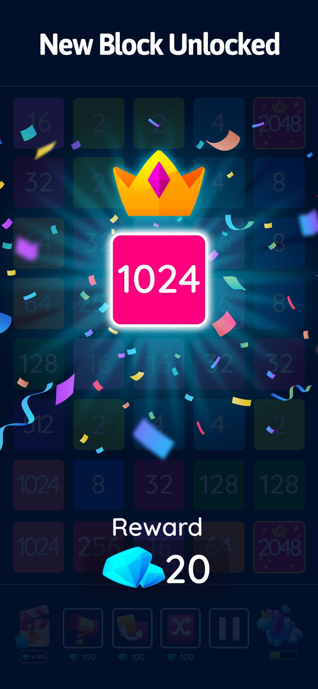 2048 Blast: Merge Numbers 2248 screenshot 4 - screenshot