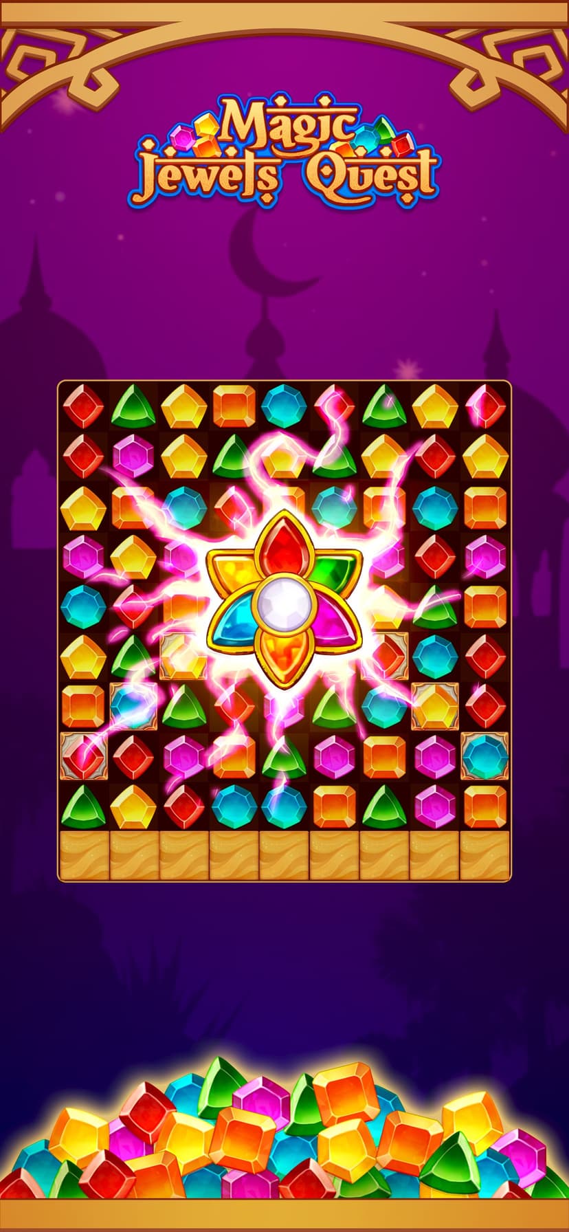 Magic Jewels Quest: Match 3 screenshot 2 - screenshot