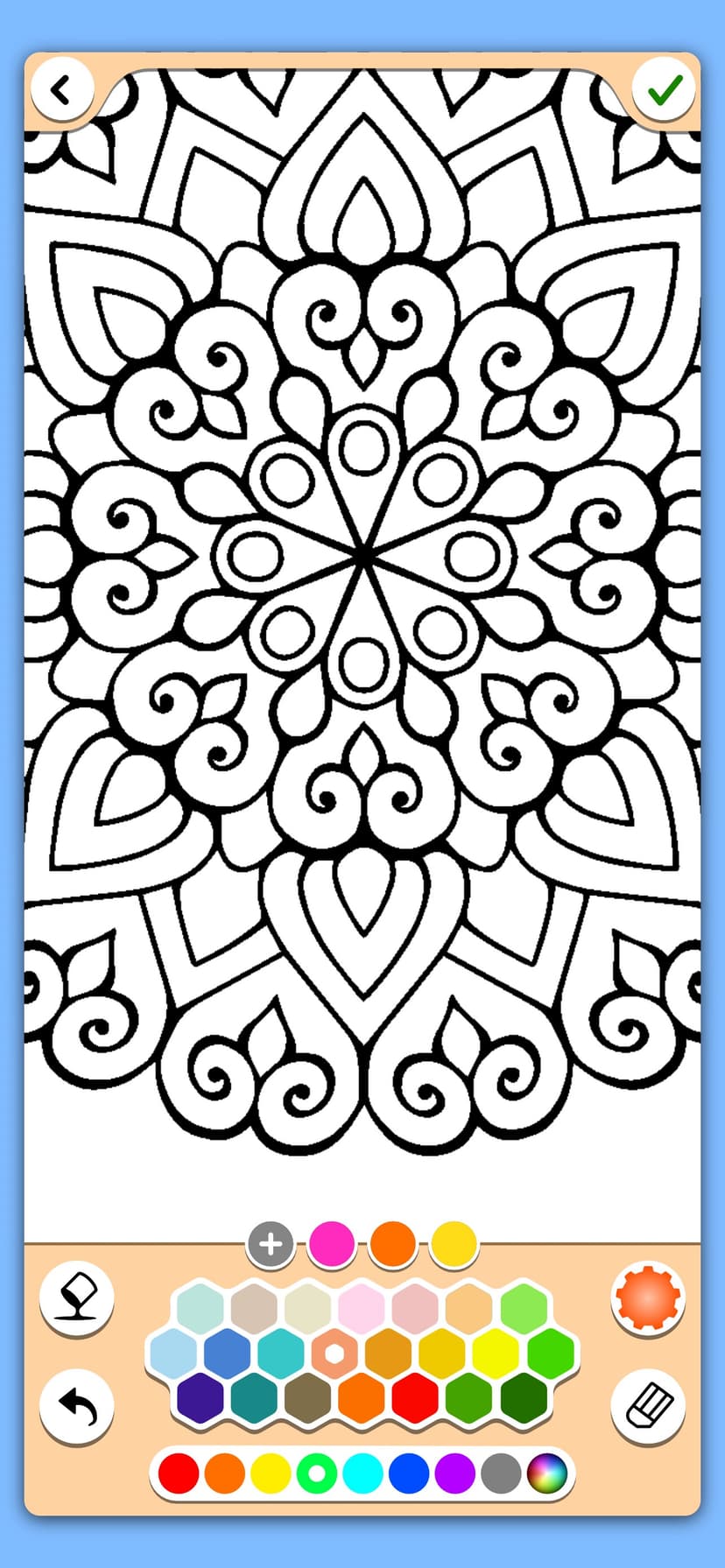 Mandala Coloring Pages Game screenshot 4 - screenshot
