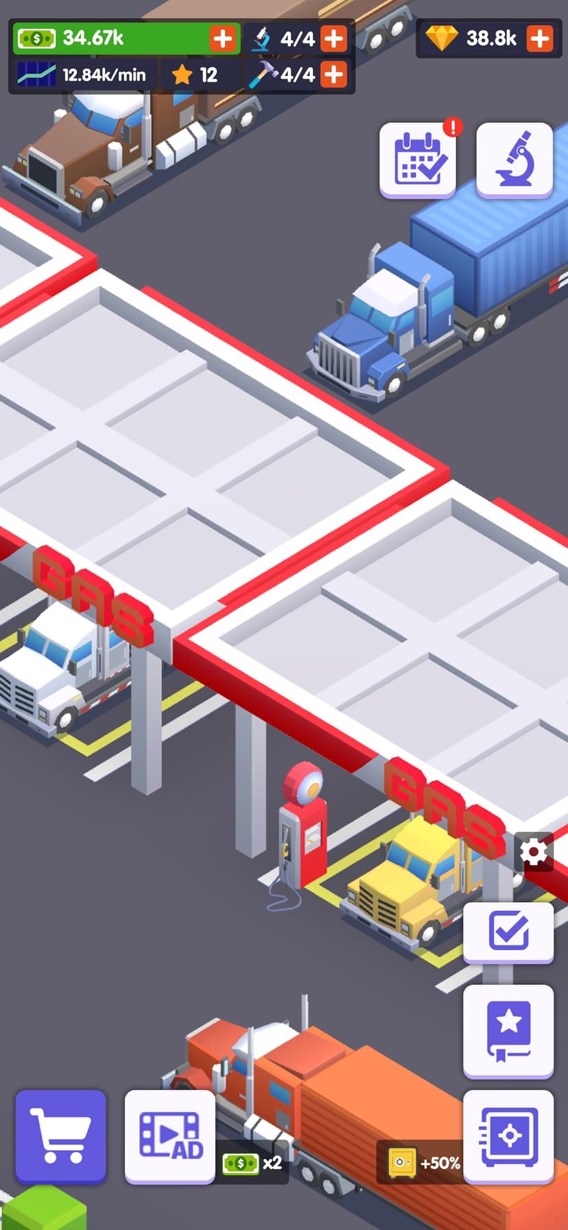 Truck Stop Tycoon-idle game screenshot 3 - screenshot