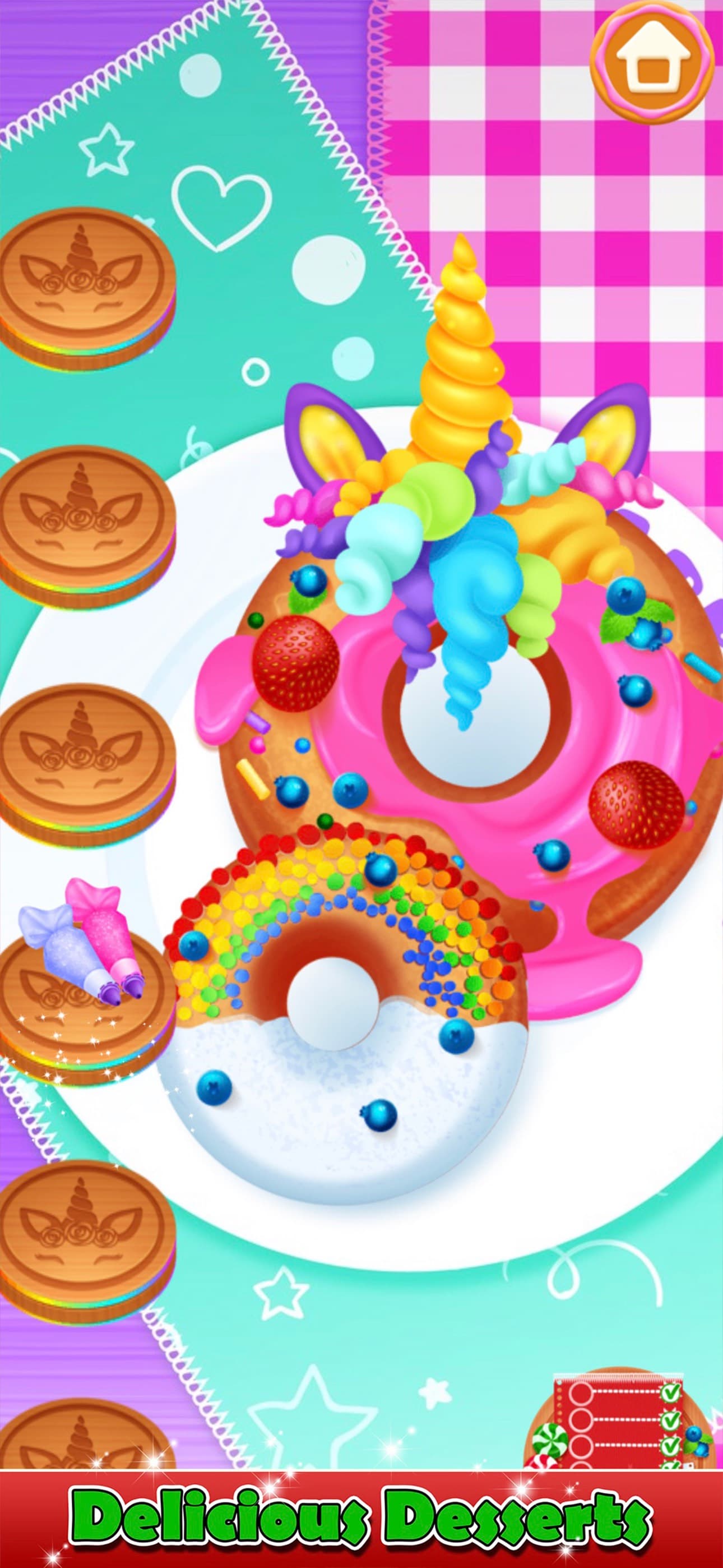 Unicorn Cooking Christmas Game screenshot 1 - screenshot