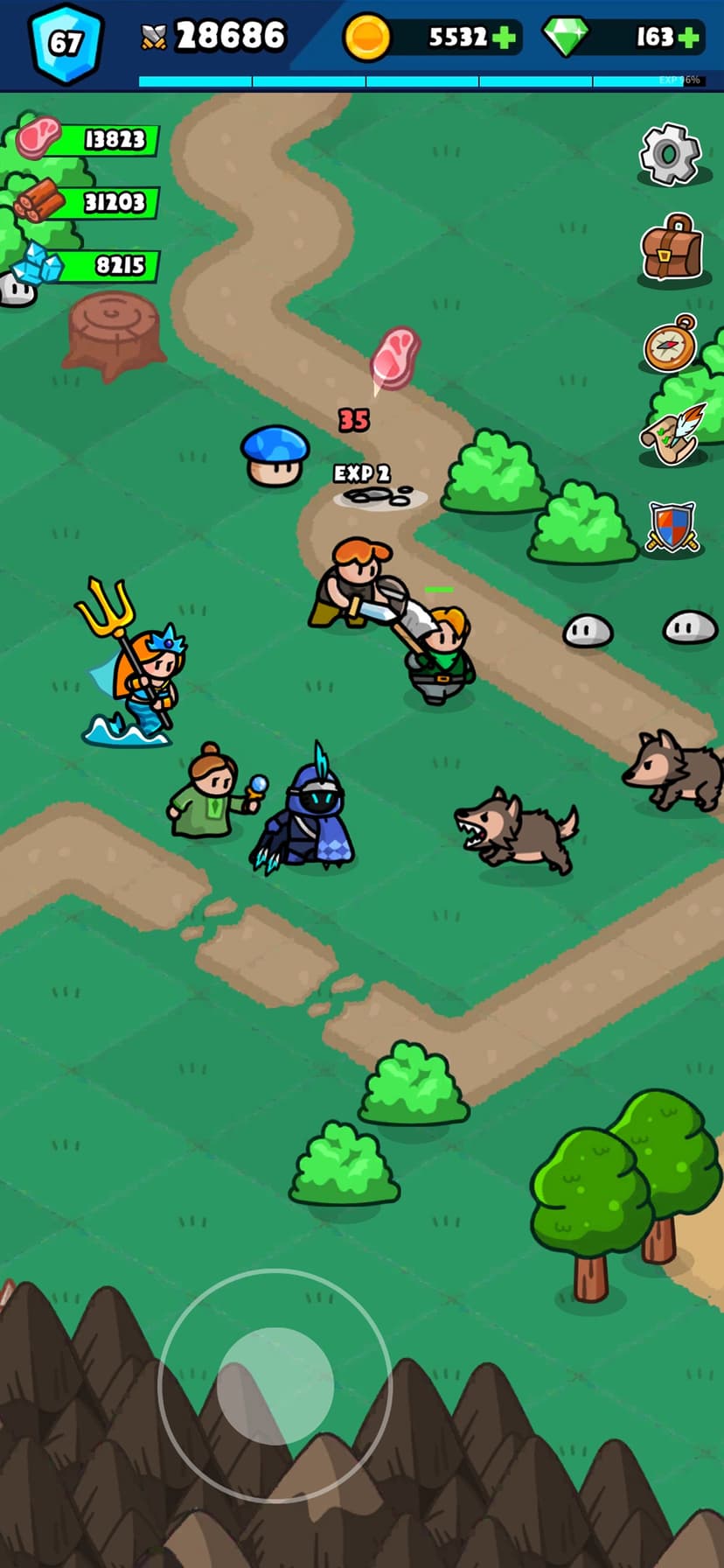 Rumble Heroes : Adventure RPG screenshot 1 - screenshot