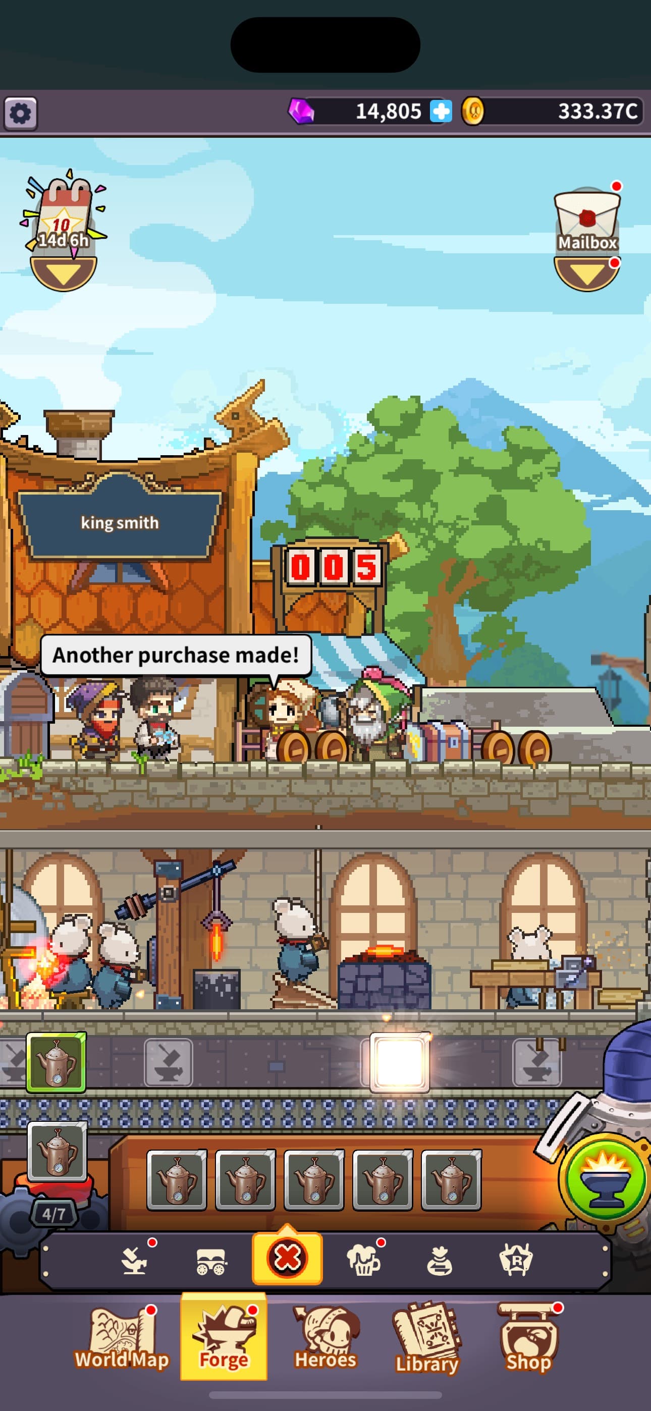 King Smith : Forgemaster Quest screenshot 2 - screenshot
