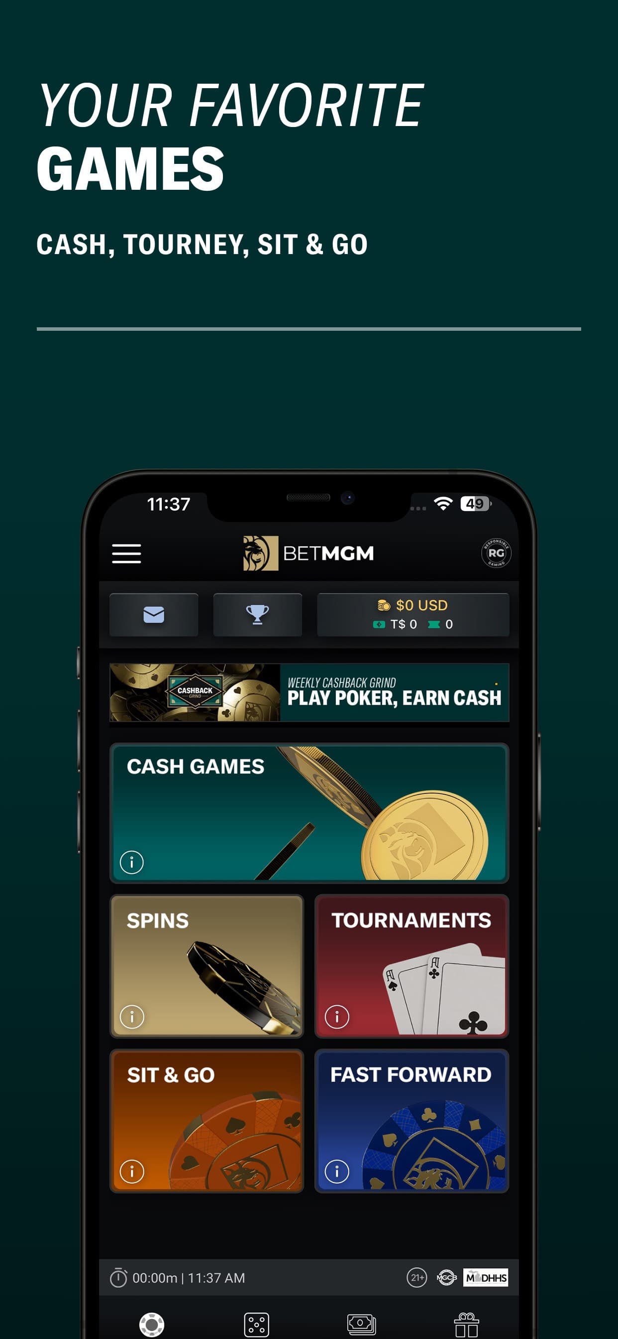BetMGM Poker | PA Casino screenshot 2 - screenshot
