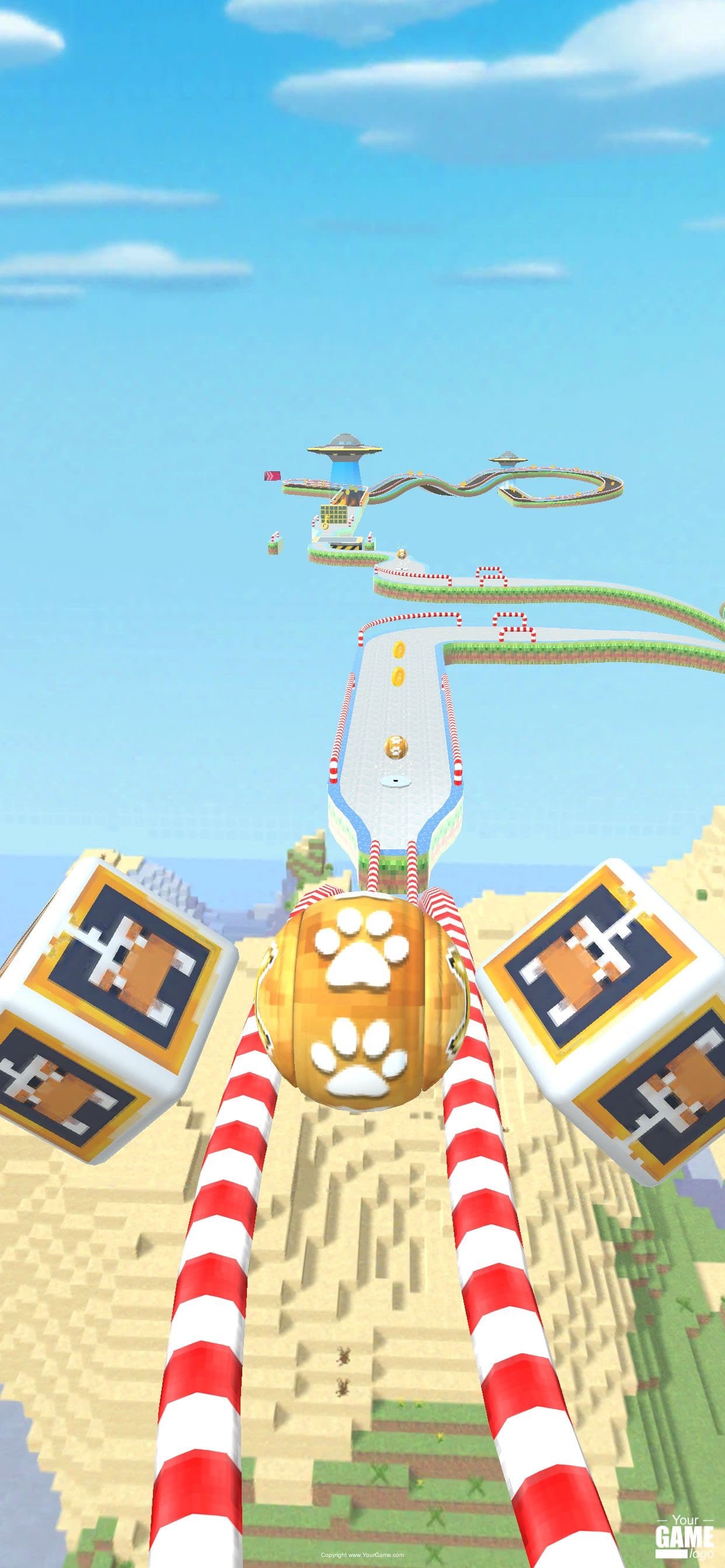 Fly Ball: Sky Parkour screenshot 1 - screenshot