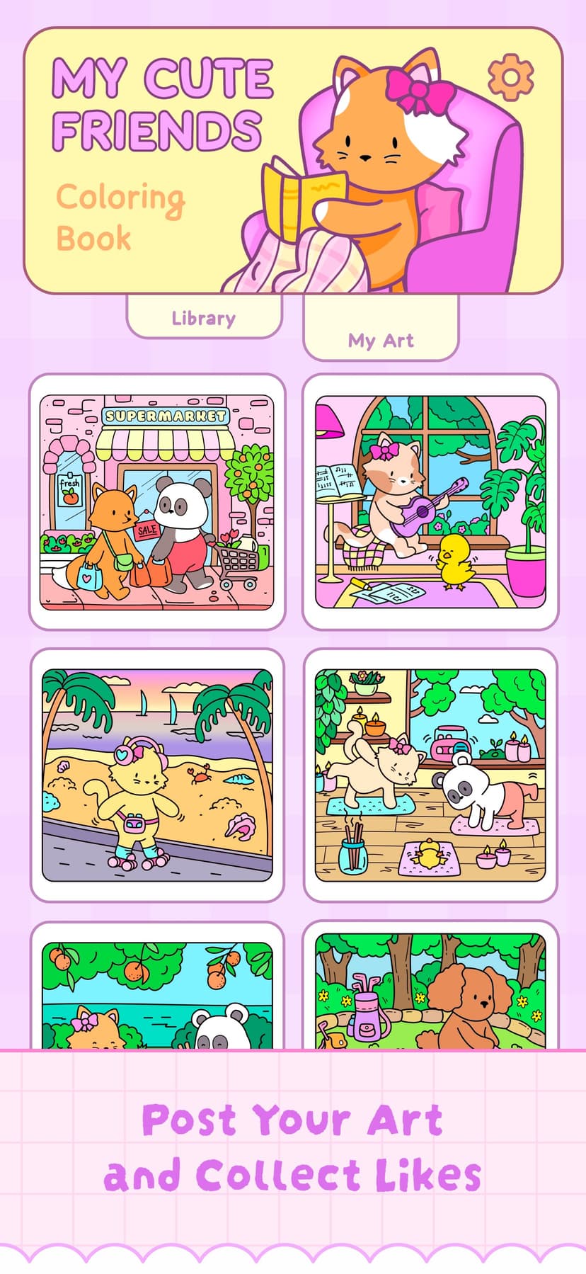 My Cute Friends: Coloring Book screenshot 6 - screenshot