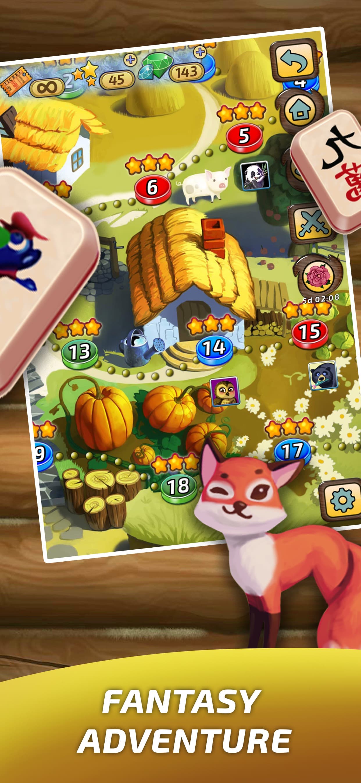 Mahjong Village Solitaire game screenshot 2 - screenshot