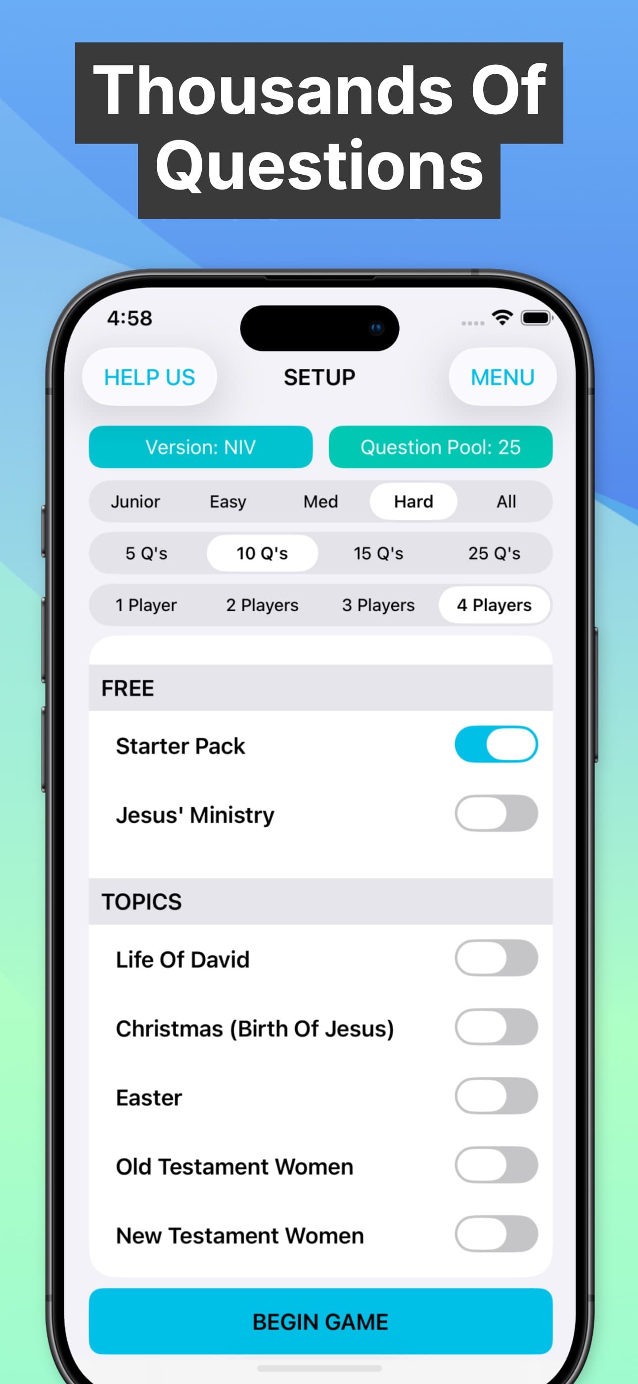 Bible Trivia - Christian Game screenshot 3 - screenshot
