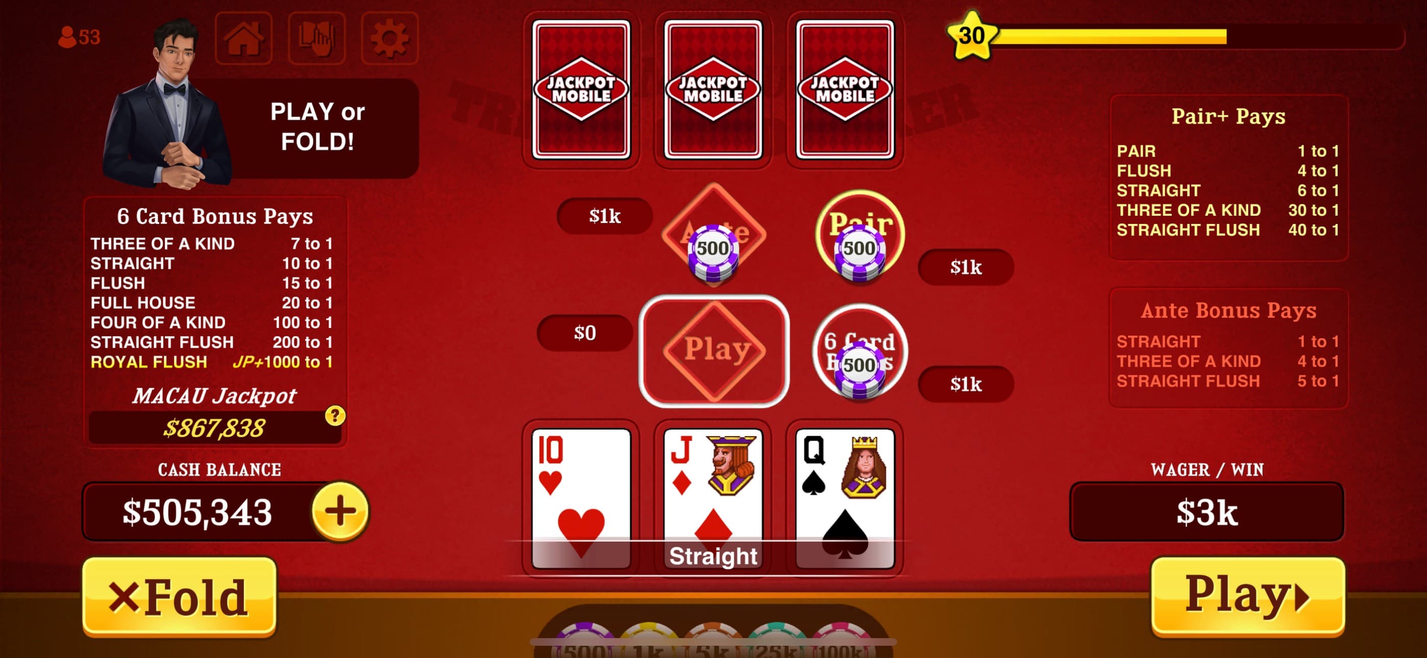 Triple Card Poker Casino screenshot 4 - screenshot
