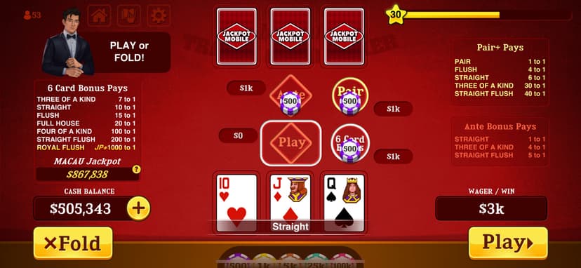 Triple Card Poker Casino screenshot 4 - screenshot