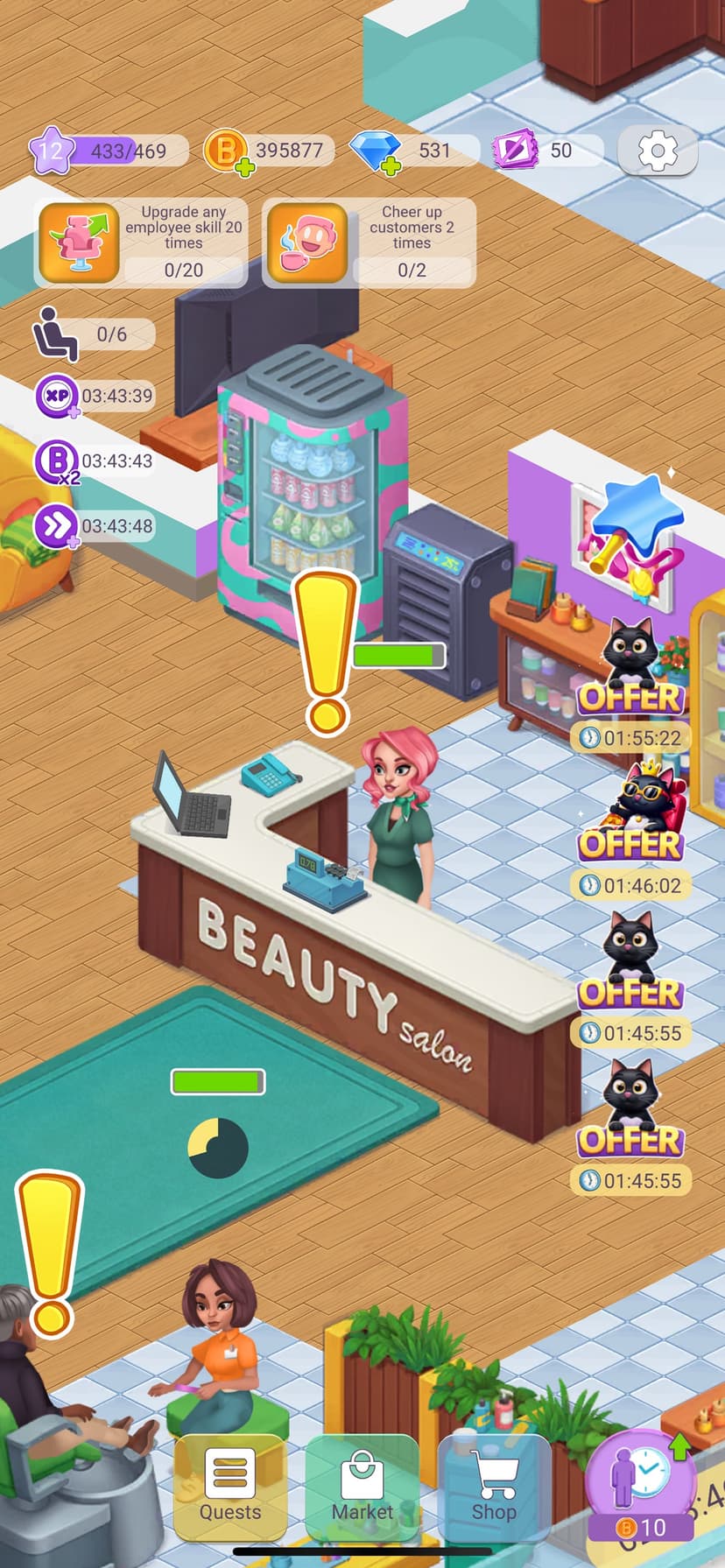 Beauty Tycoon: Hair Salon Game screenshot 2 - screenshot