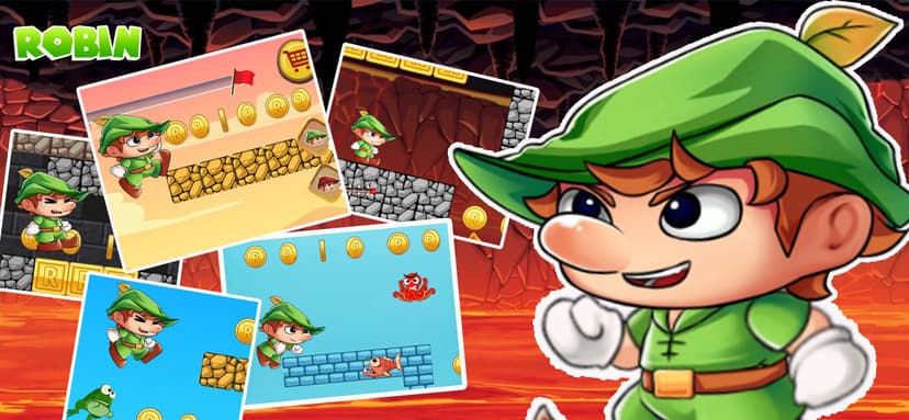 Robin Jungle World -Jump N Run screenshot 1 - screenshot