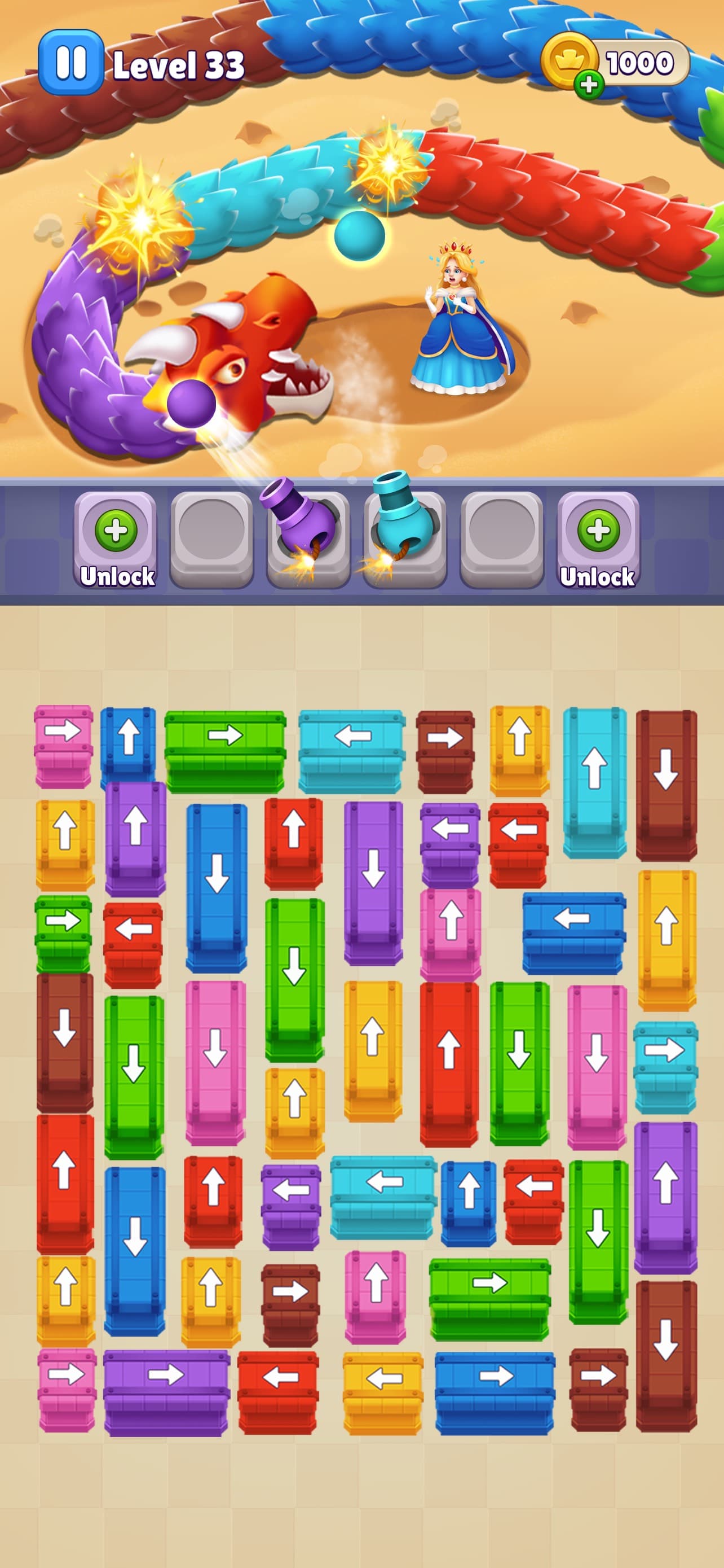 Queen Rescue: Dragon Puzzle screenshot 2 - screenshot