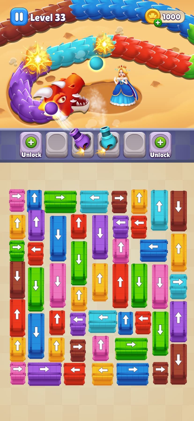 Queen Rescue: Dragon Puzzle screenshot 2 - screenshot