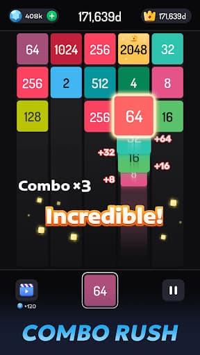 2048 Merge Games - M2 Blocks screenshot 2 - screenshot
