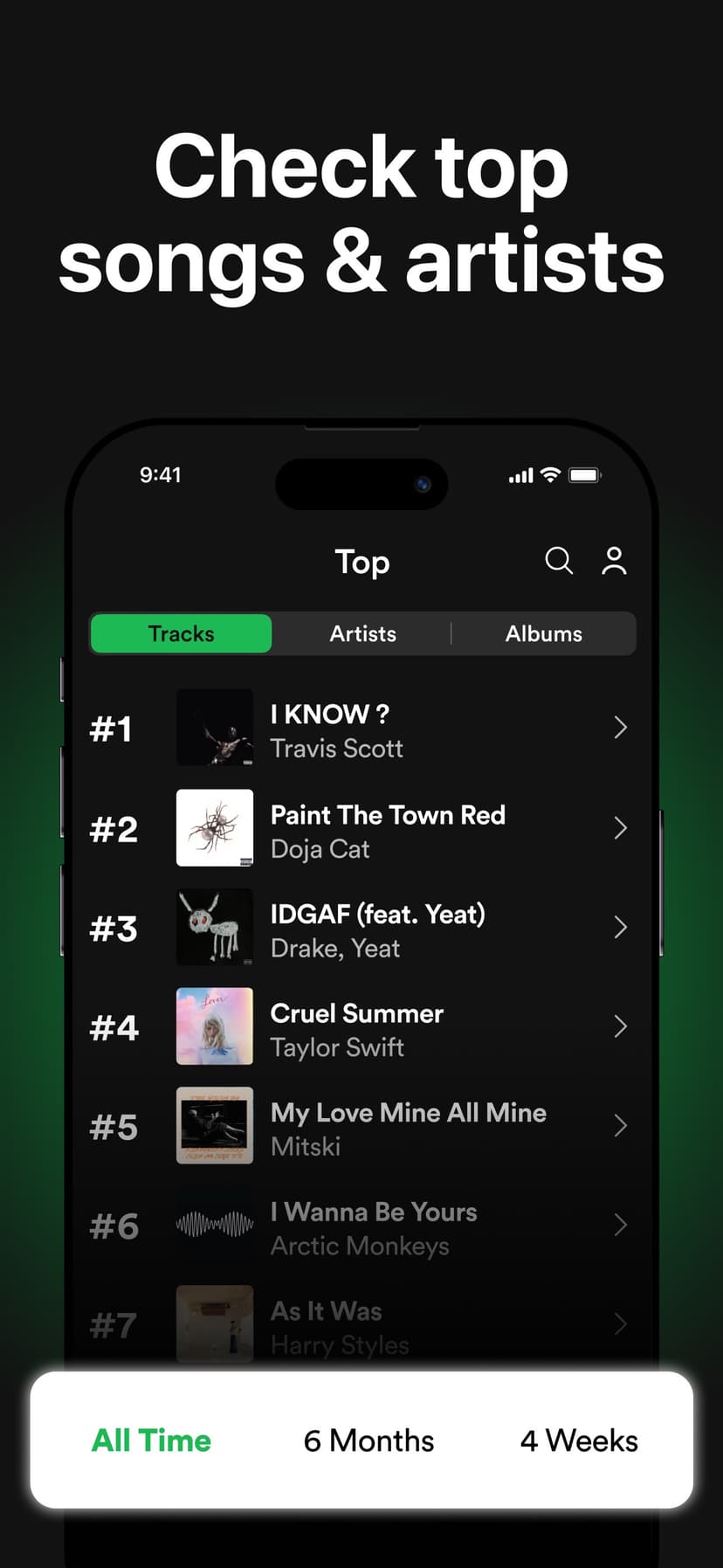 Must.fm for Spotify Stats screenshot 3 - screenshot