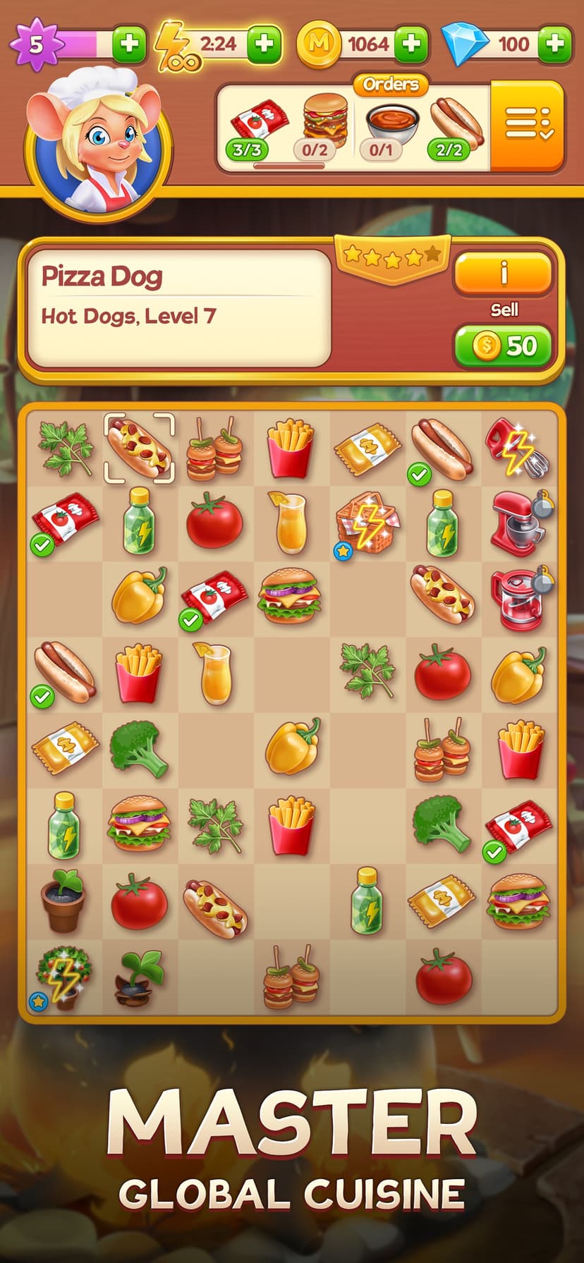 Merge Inn - Tasty Match Puzzle screenshot 4 - screenshot