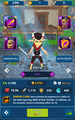 Idle Dungeon Manager - PvP RPG screenshot 14 - screenshot