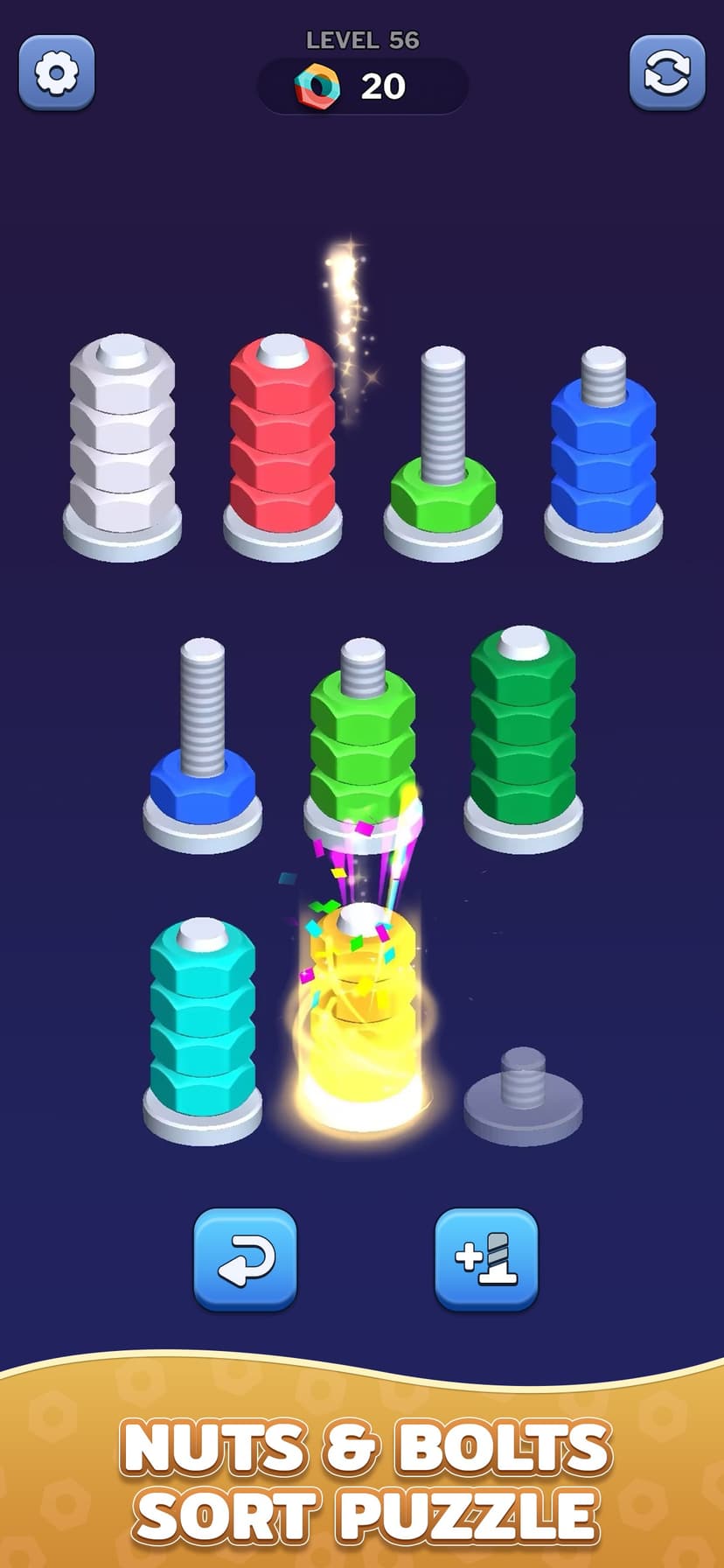 Nut Sort Games - Color Sorting screenshot 2 - screenshot
