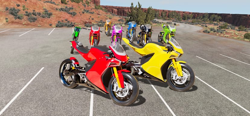Superhero Moto Stunts Racing screenshot 1 - screenshot