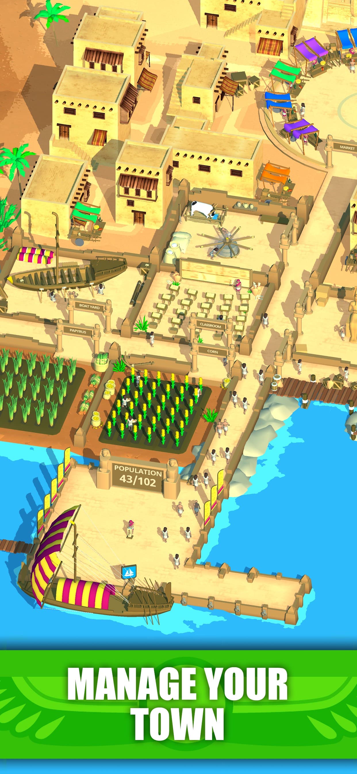 Idle Egypt Tycoon: Empire Game screenshot 1 - screenshot