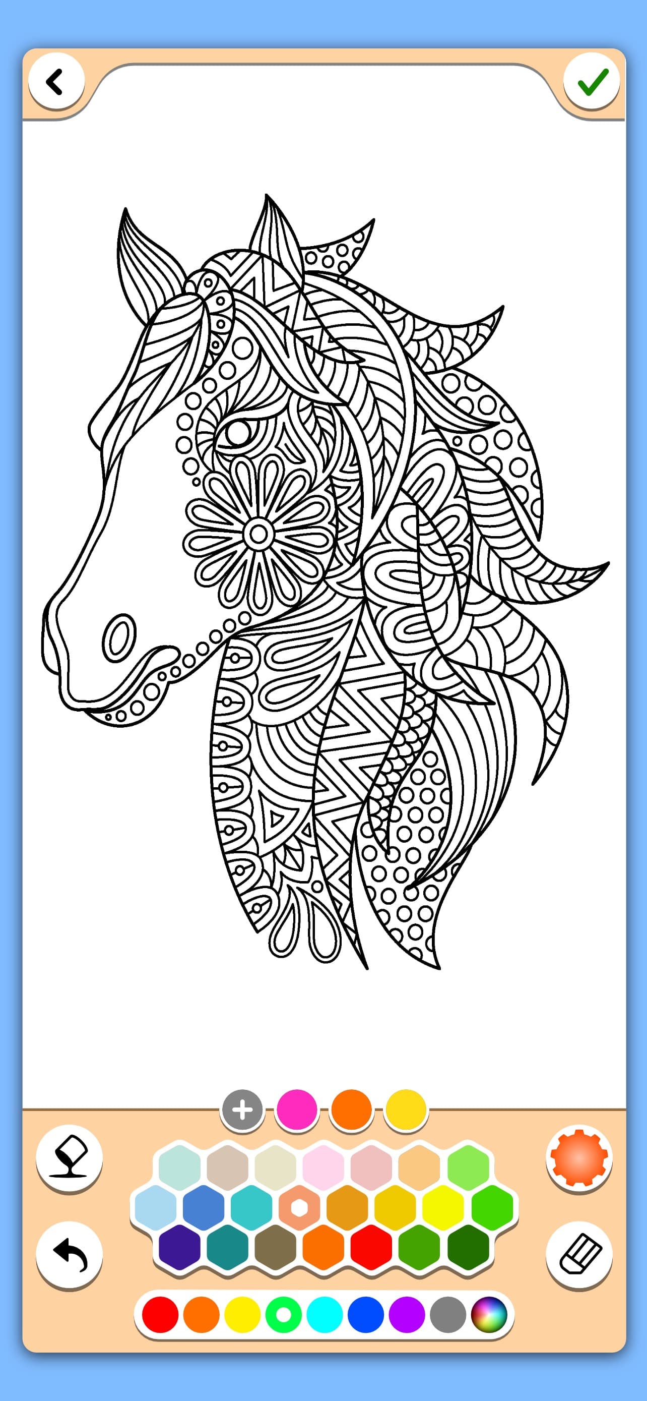 Horse coloring game screenshot 7 - screenshot
