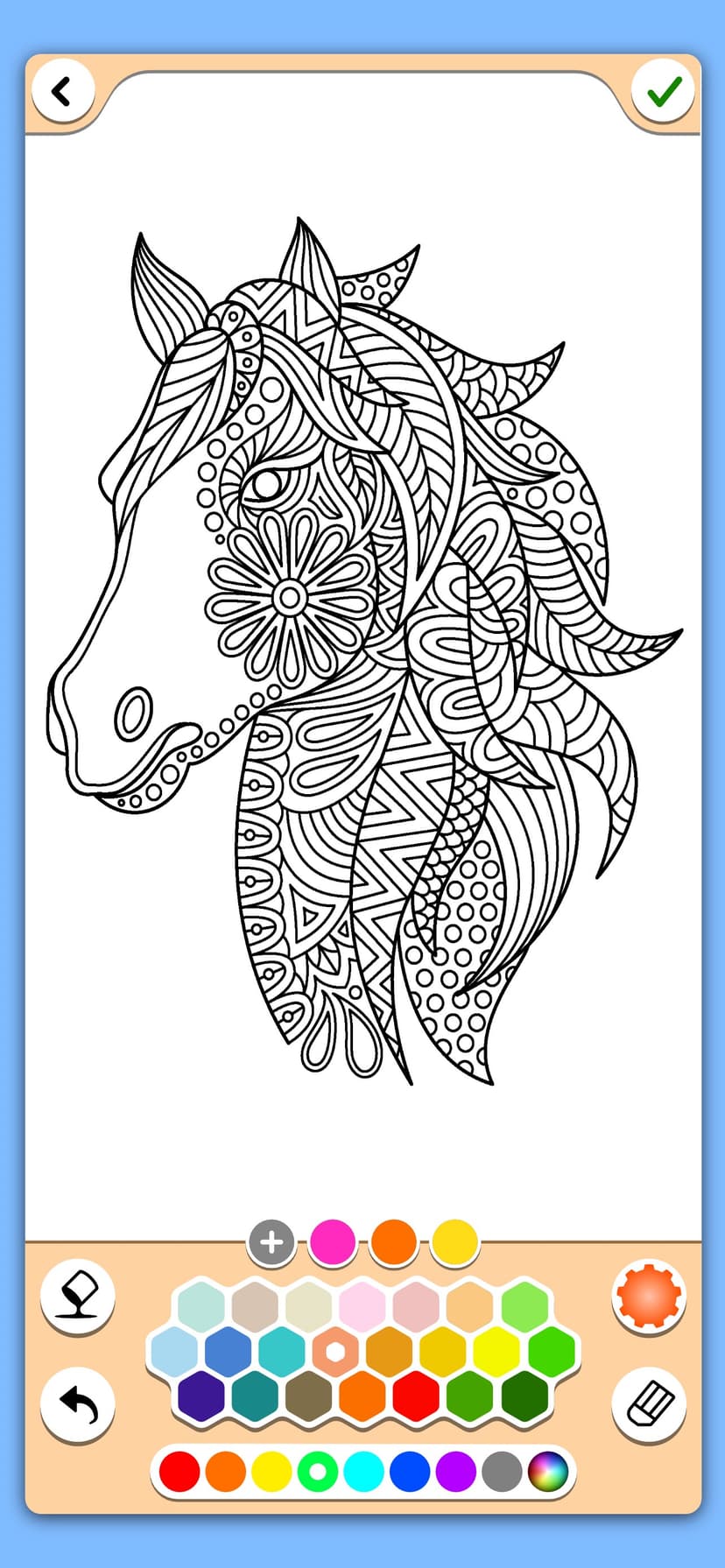 Horse coloring game screenshot 7 - screenshot