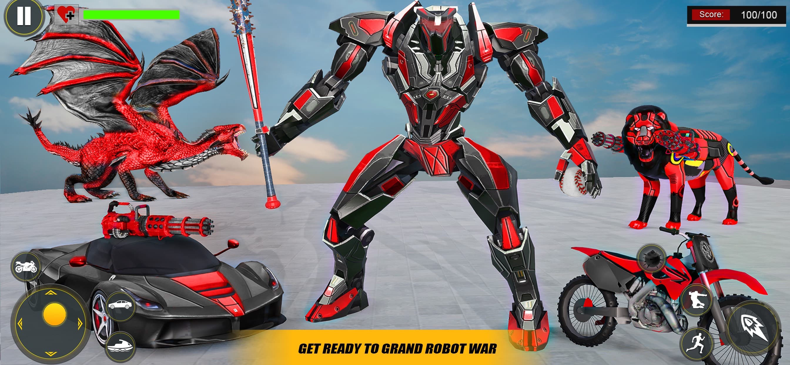 Robot Car Transform Wars Games screenshot 1 - screenshot