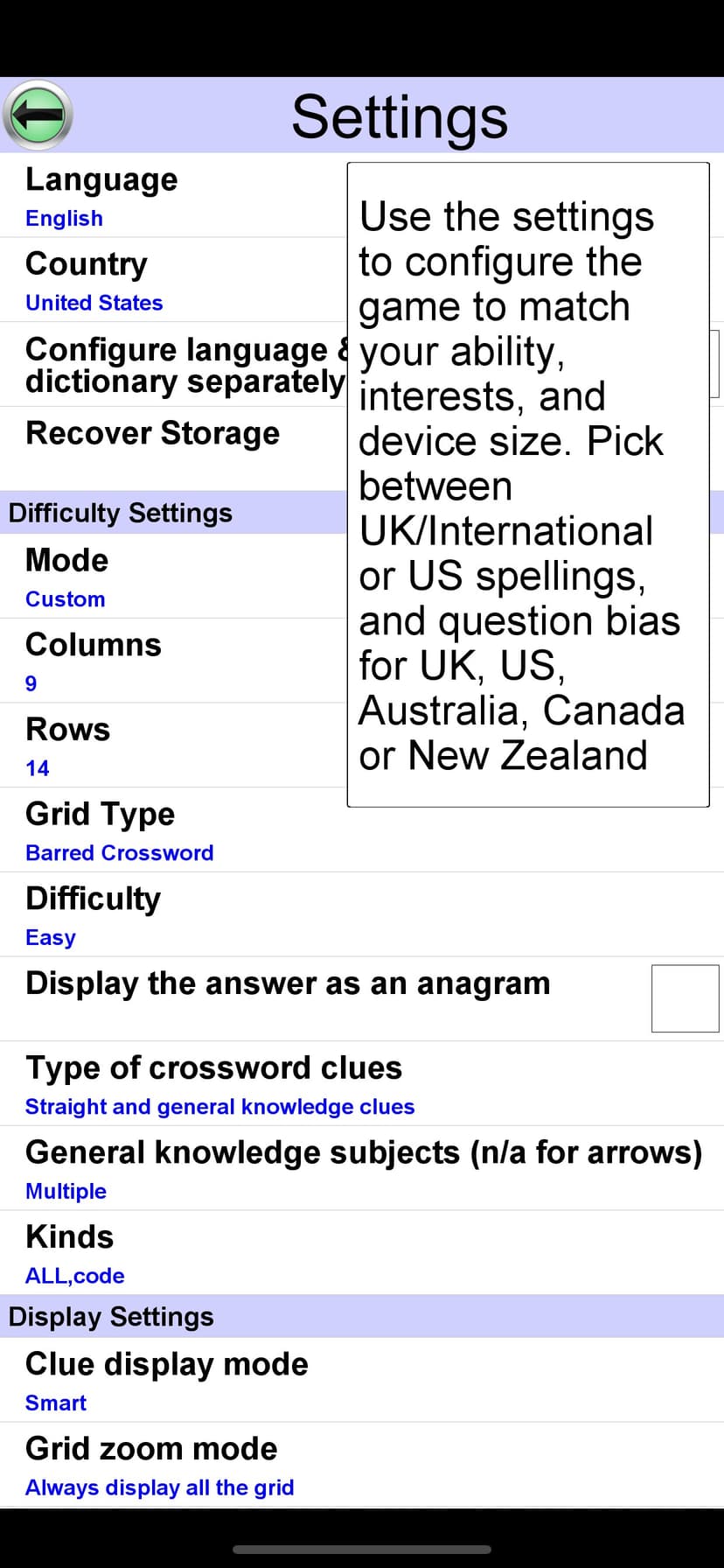 Crossword Unlimited screenshot 4 - screenshot