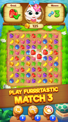 Tropicats: Tropical Match3 screenshot 1 - screenshot