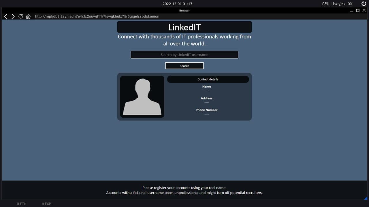 Null - screenshot