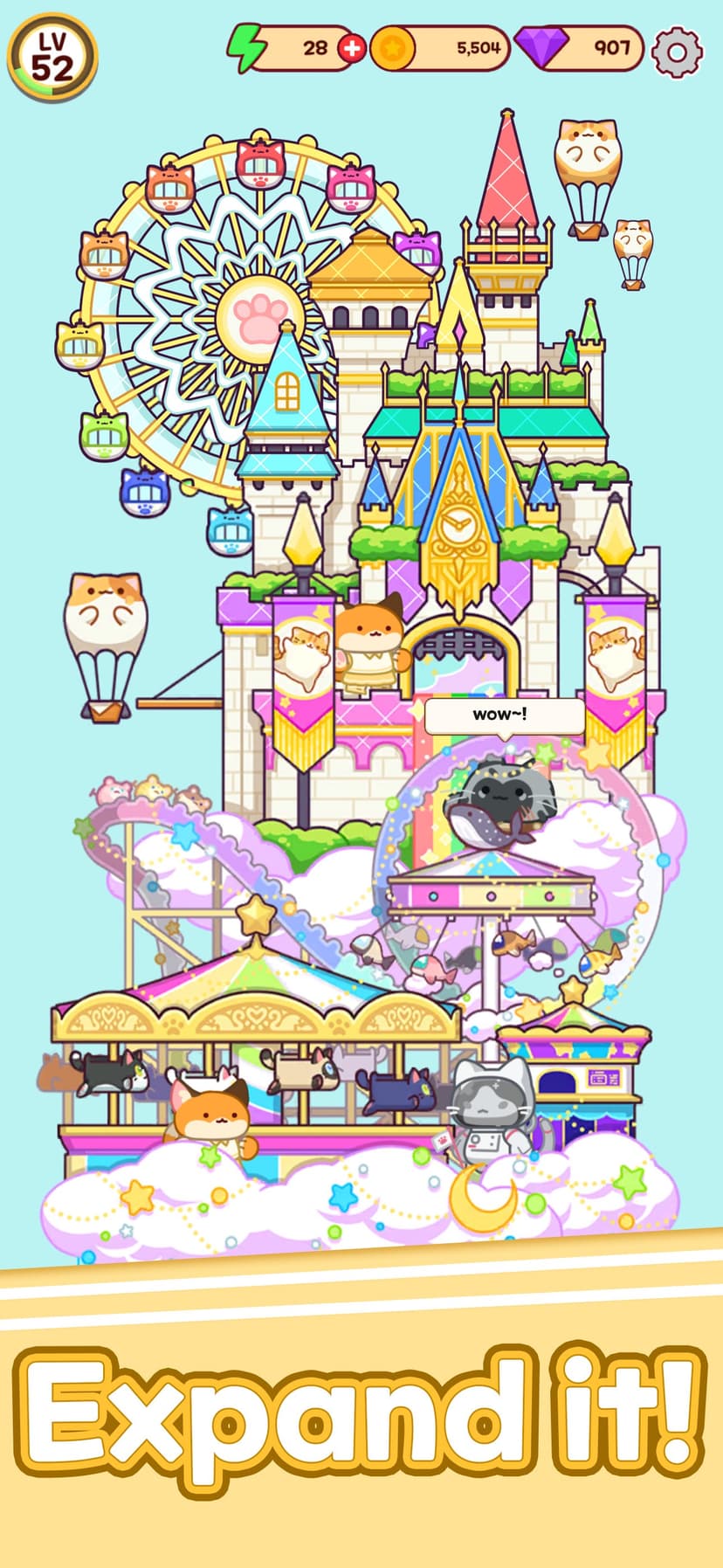 Merge Cat Cafe : Coffee cat screenshot 3 - screenshot
