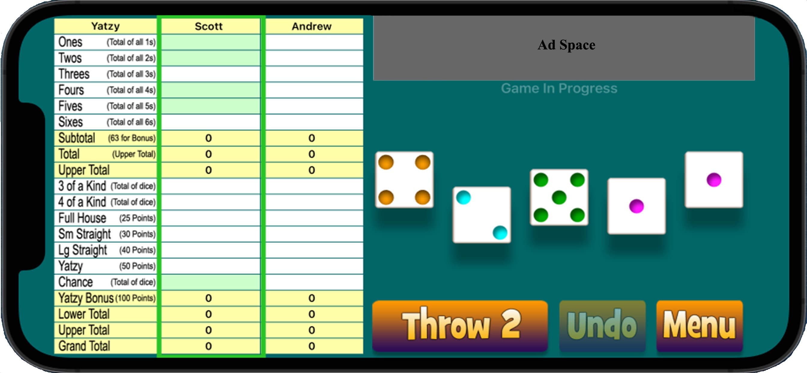 Original Yatzy screenshot 2 - screenshot