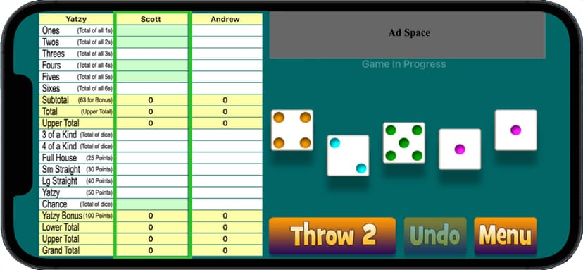 Original Yatzy screenshot 2 - screenshot