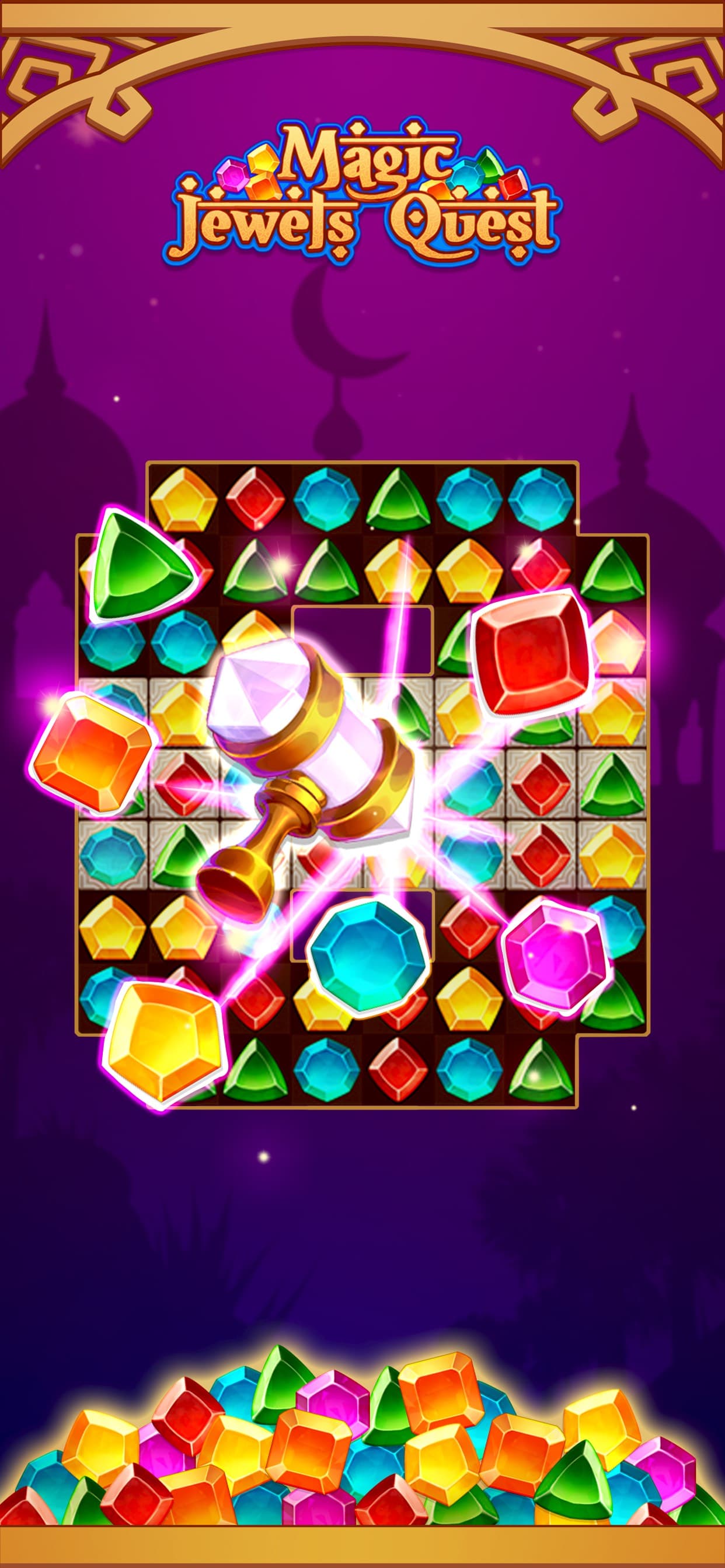 Magic Jewels Quest: Match 3 screenshot 3 - screenshot