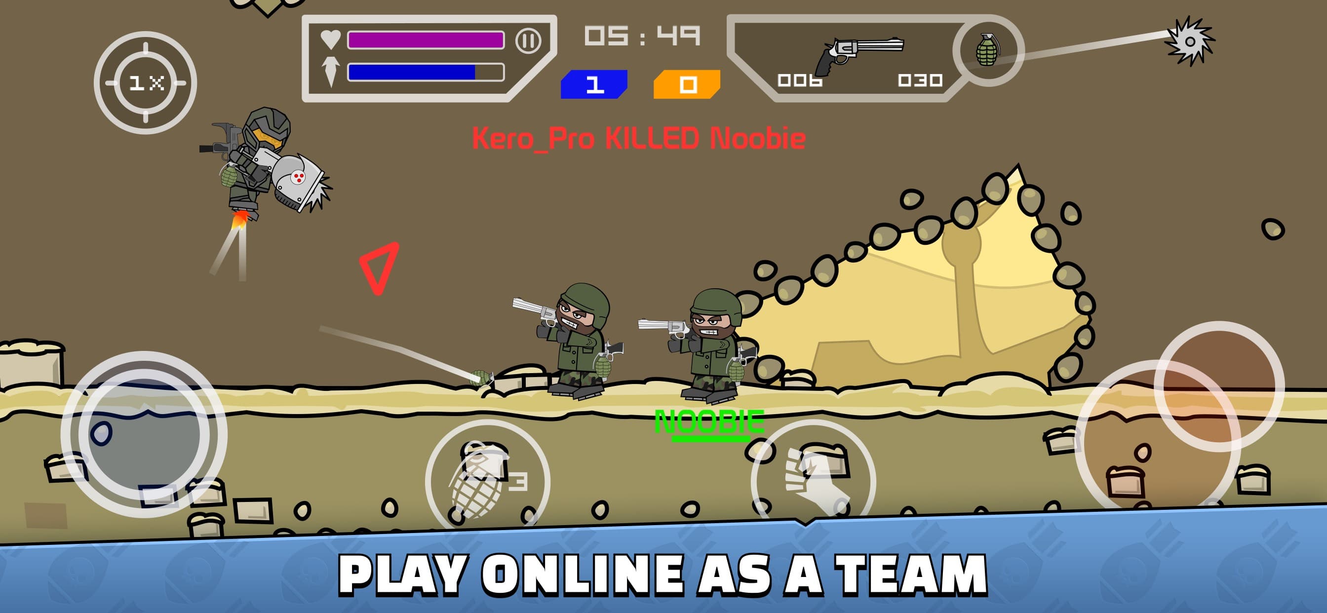 Mini Militia - Doodle Army 2 screenshot 2 - screenshot